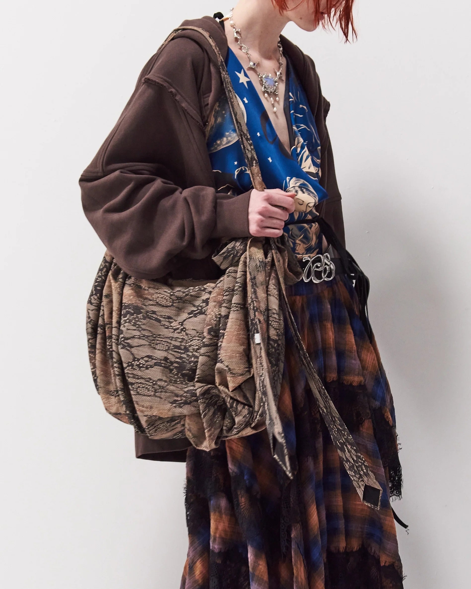 Necktie Lace Bag | Black
