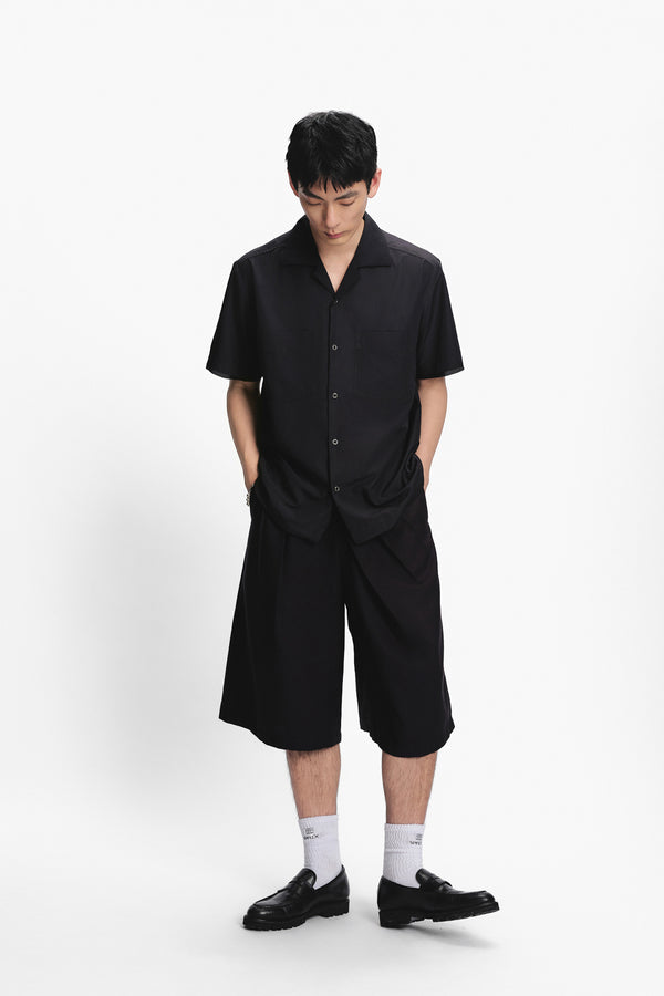 Pleated Shorts