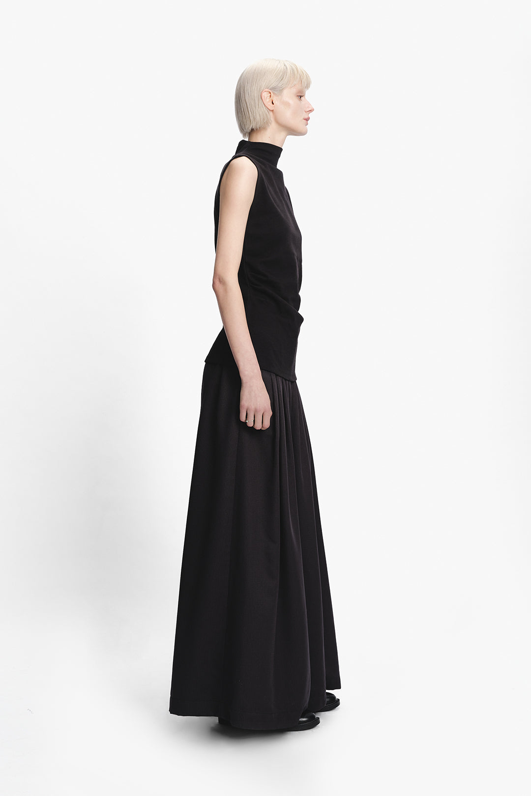 Pleated Wide-leg Pants