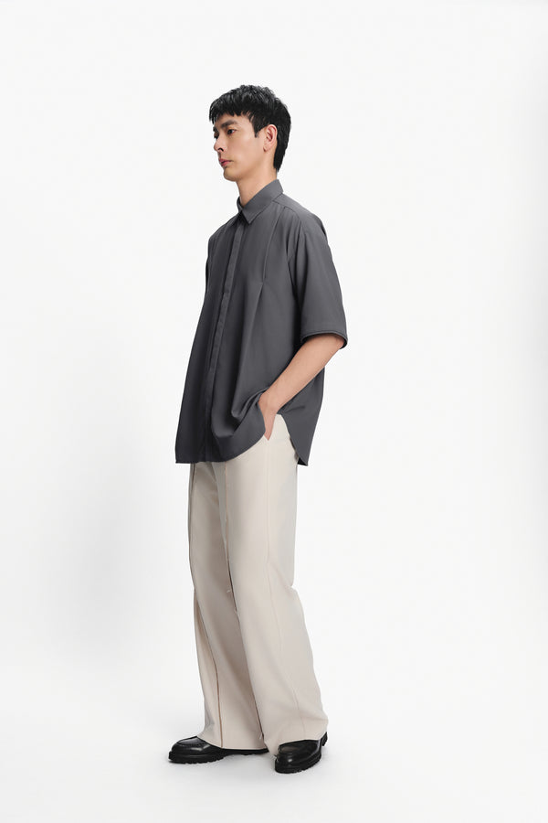 Double Waist Pipping Pants