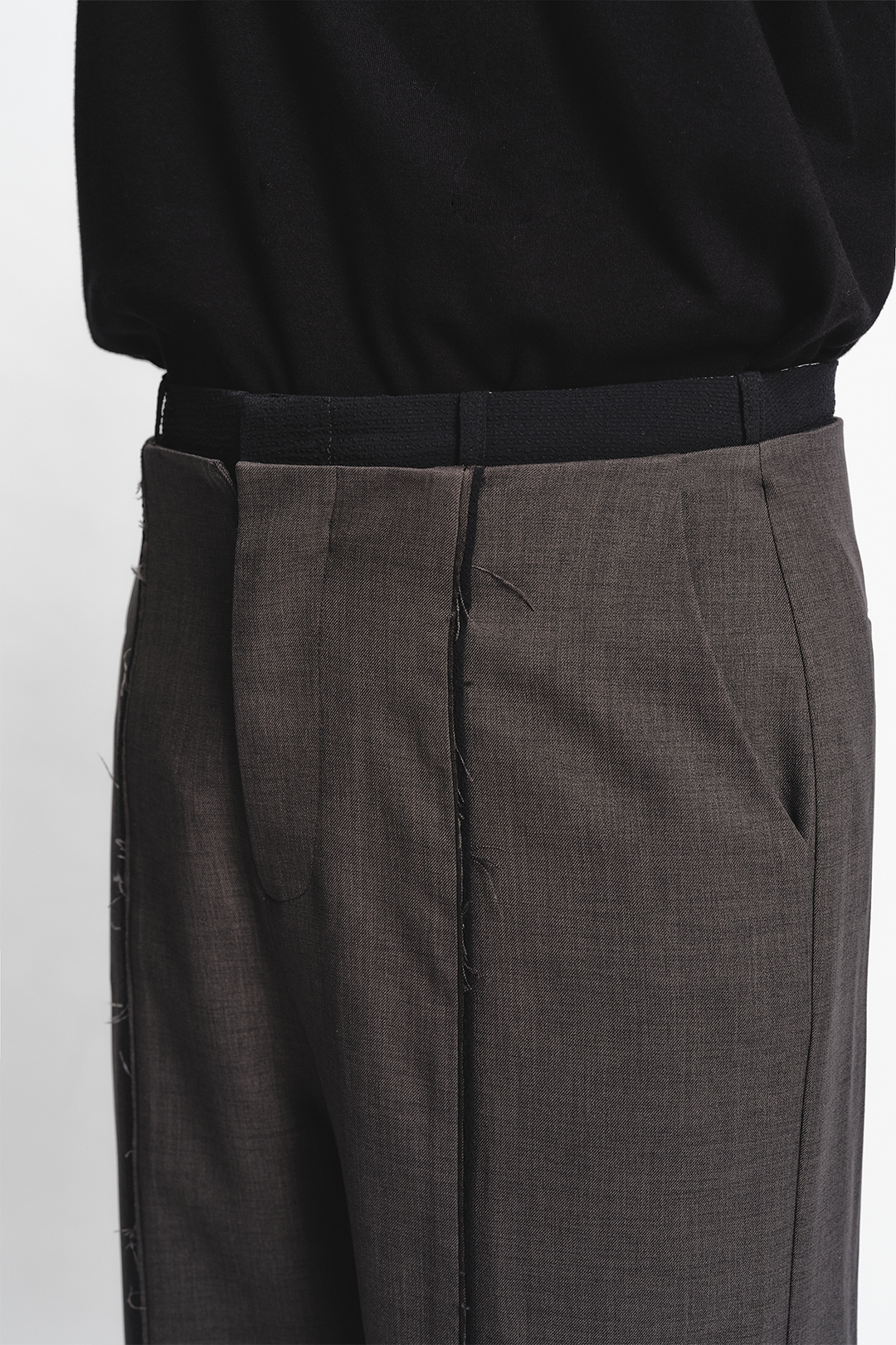 Double Waist Pipping Pants