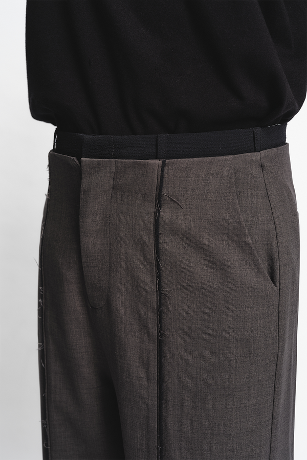 Double Waist Pipping Pants
