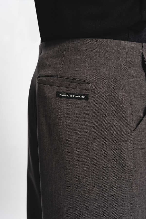 Double Waist Pipping Pants