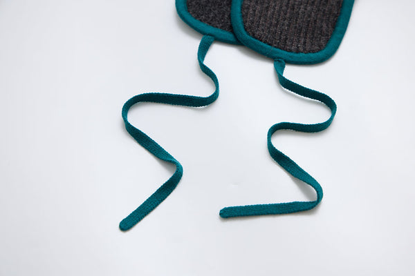 狗狗全都知道 撞色飛行帽  | 深灰綠