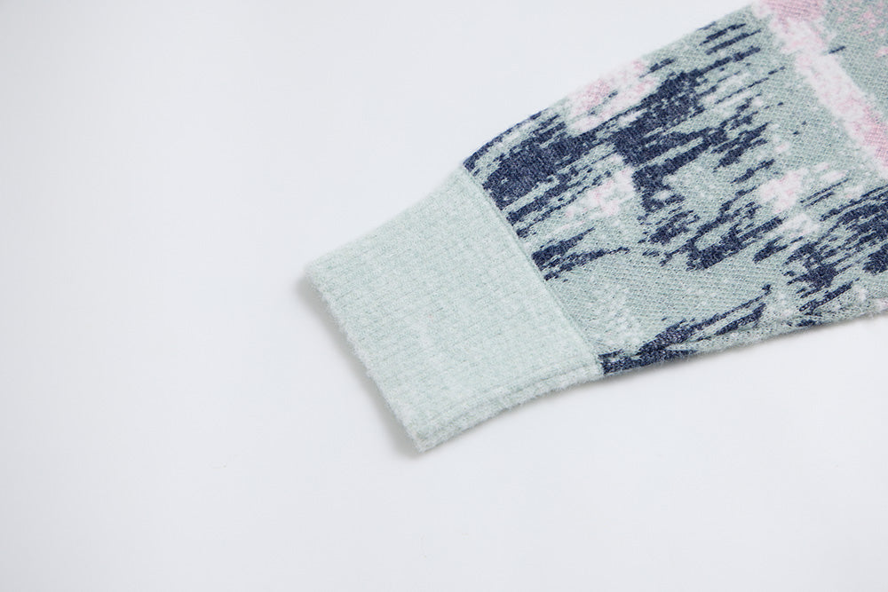 費茲羅伊山腳下 手繡緹花長袖上衣