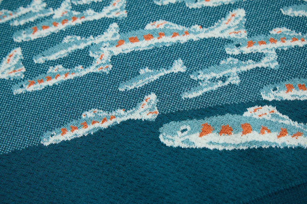 攀爬魚網 深海版 圓領長袖長袖上衣