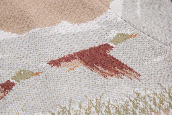 井之頭薑母 拉格蘭袖獵裝針織外套｜卡其