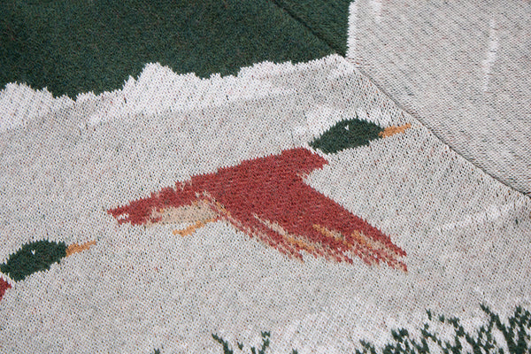 井之頭薑母 拉格蘭袖獵裝針織外套｜綠