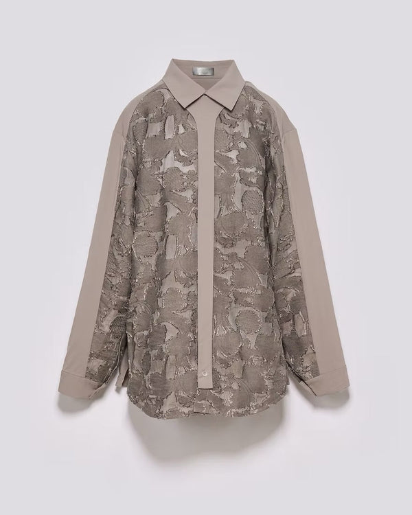 可拆式拼接領帶襯衫