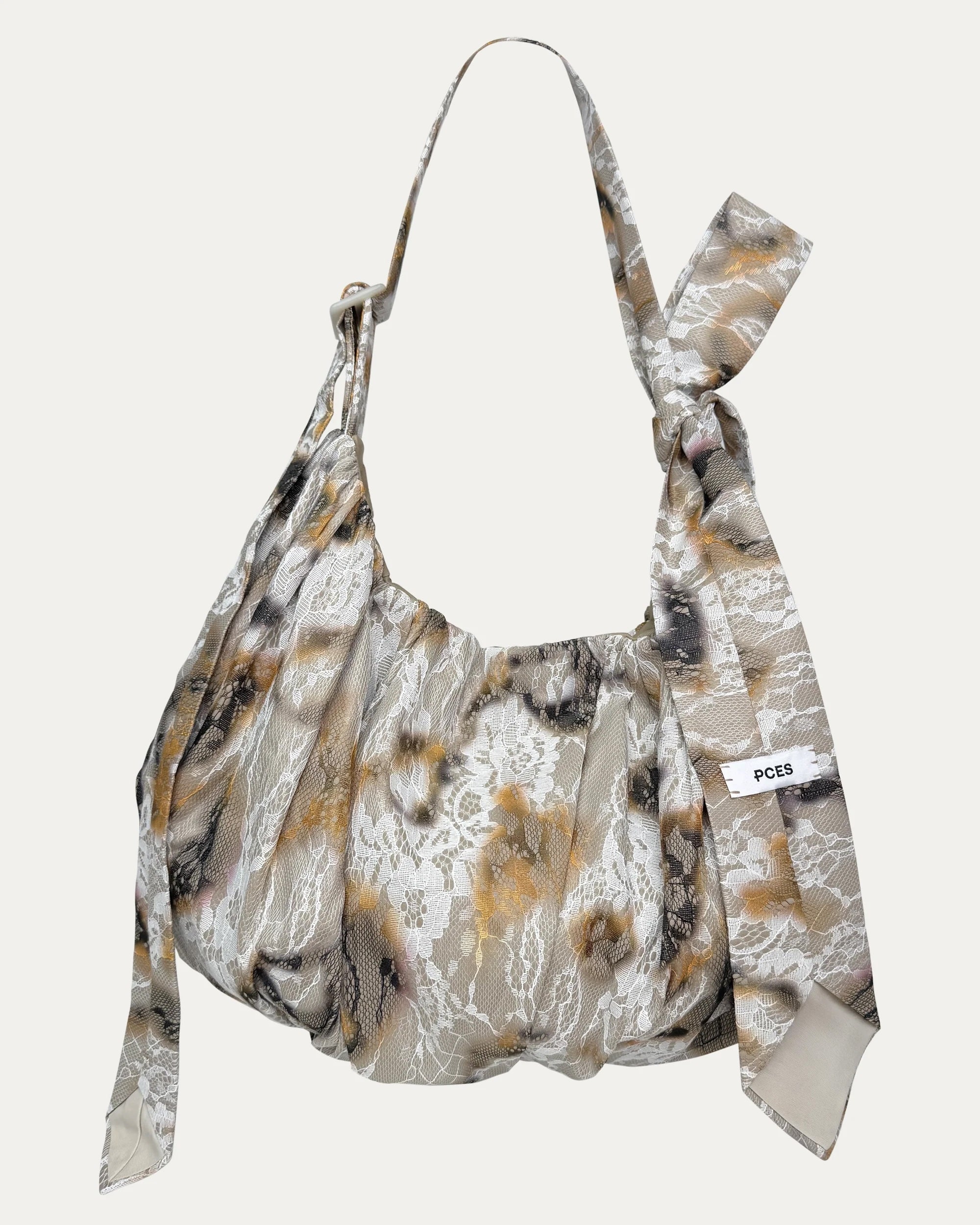 Necktie Lace Bag | White