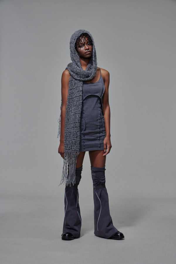 Body-con Cutout Mini Dress (Dark Grey)