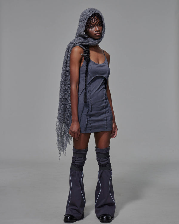 Body-con Cutout Mini Dress (Dark Grey)