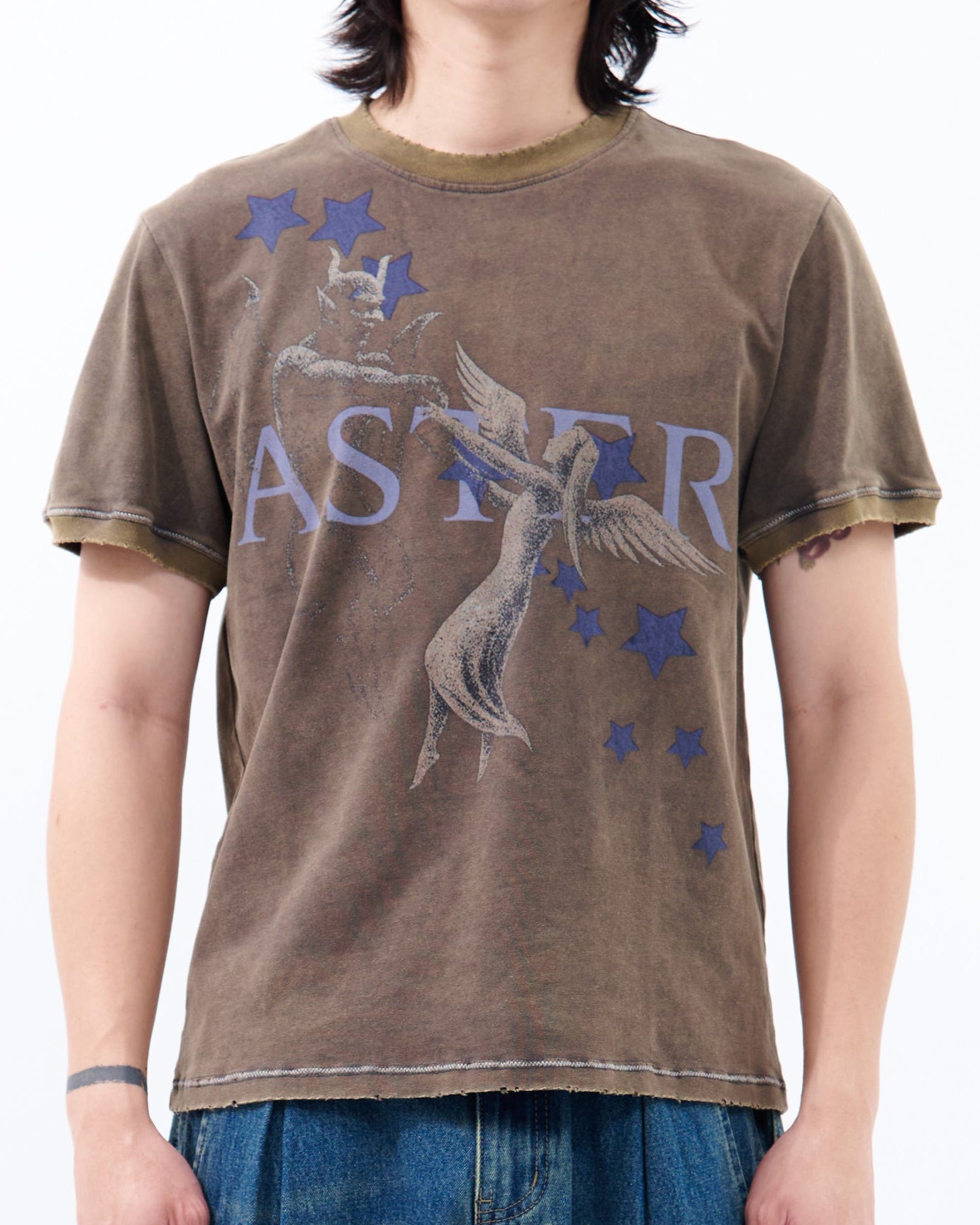 LOVE PEACE T-shirt | OLIVE