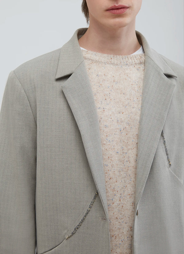 不規則鬚邊弧形西外