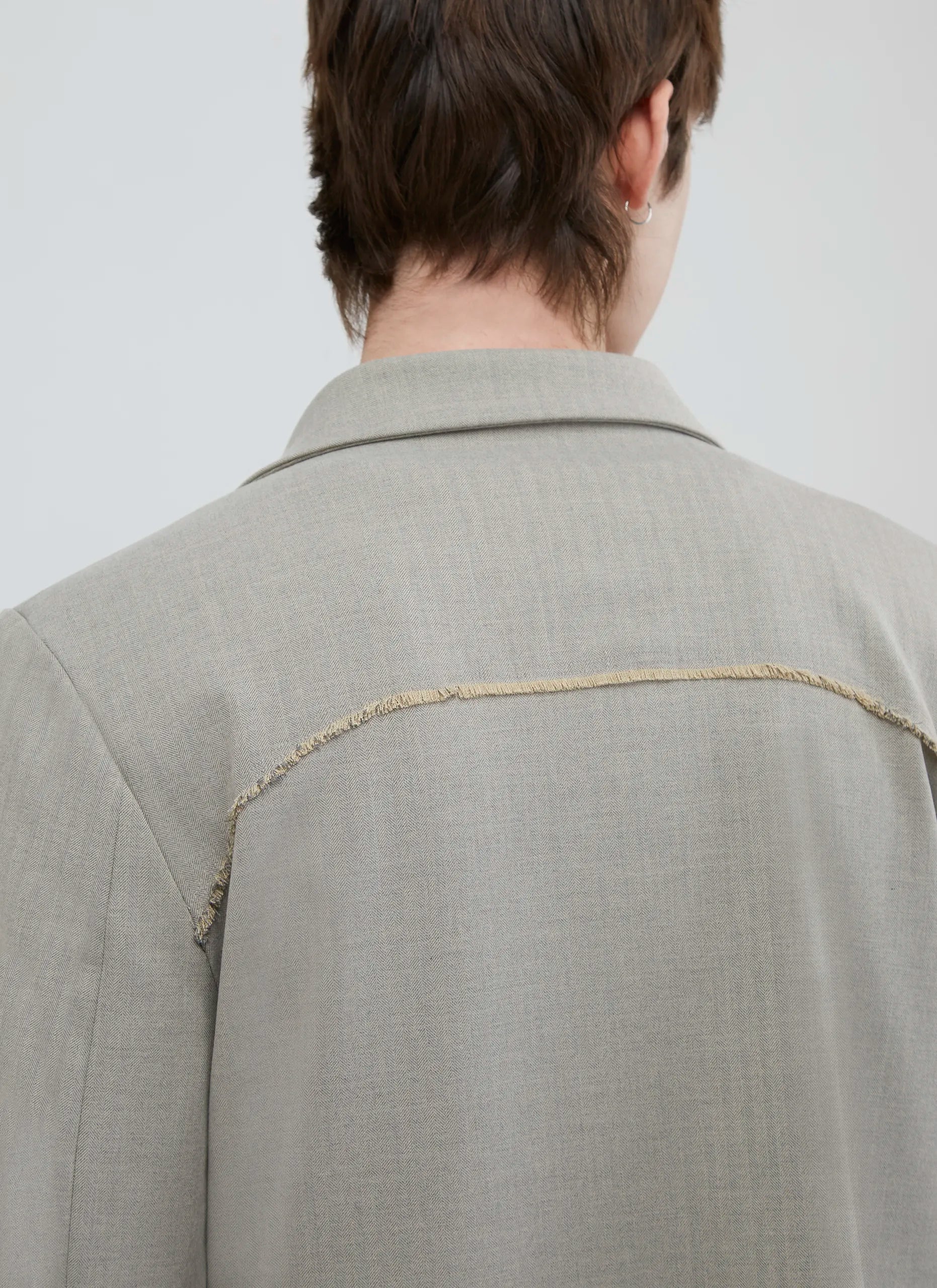 不規則鬚邊弧形西外