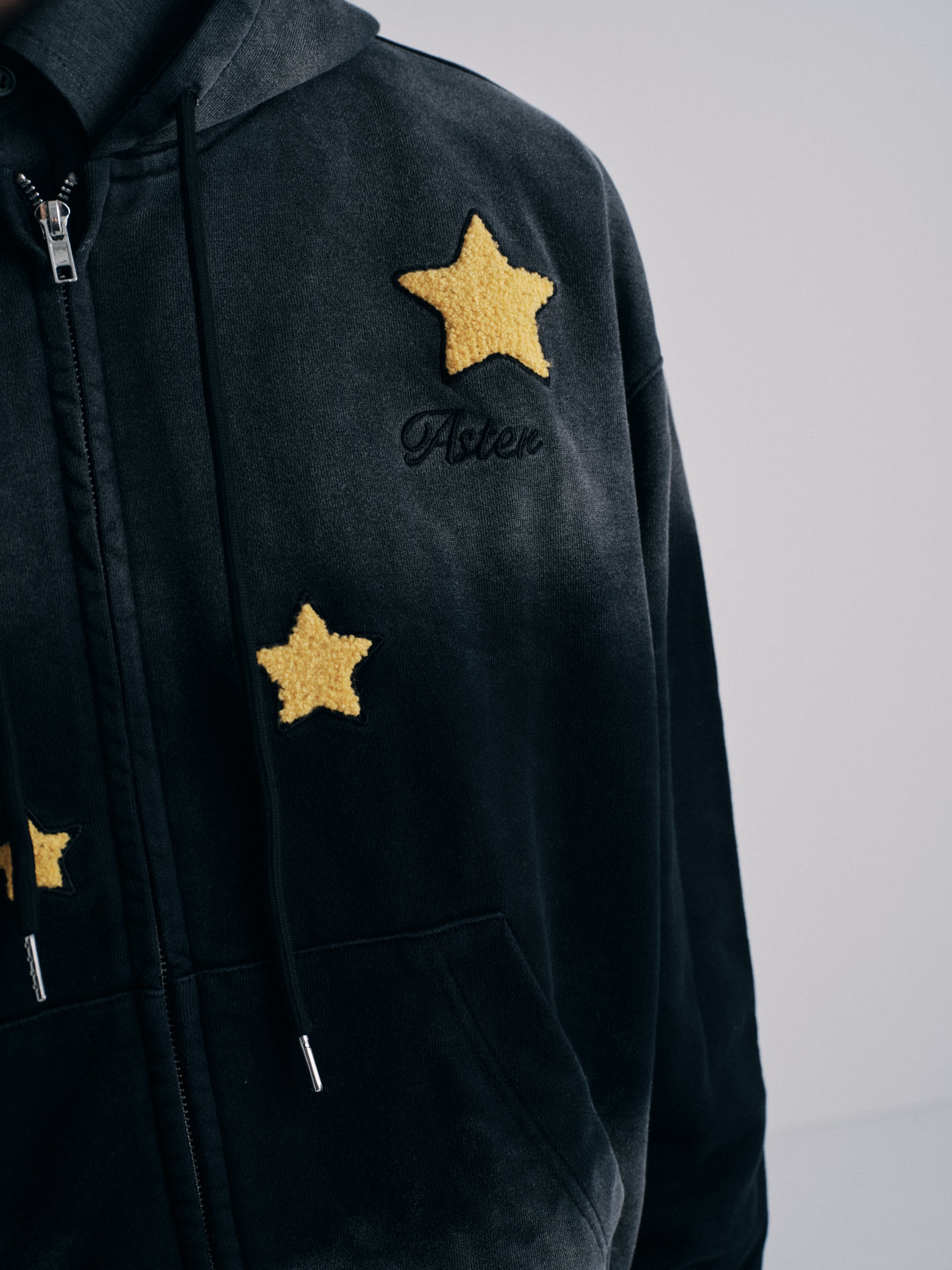 ASTER STAR HOODIE JACKET｜BLACK