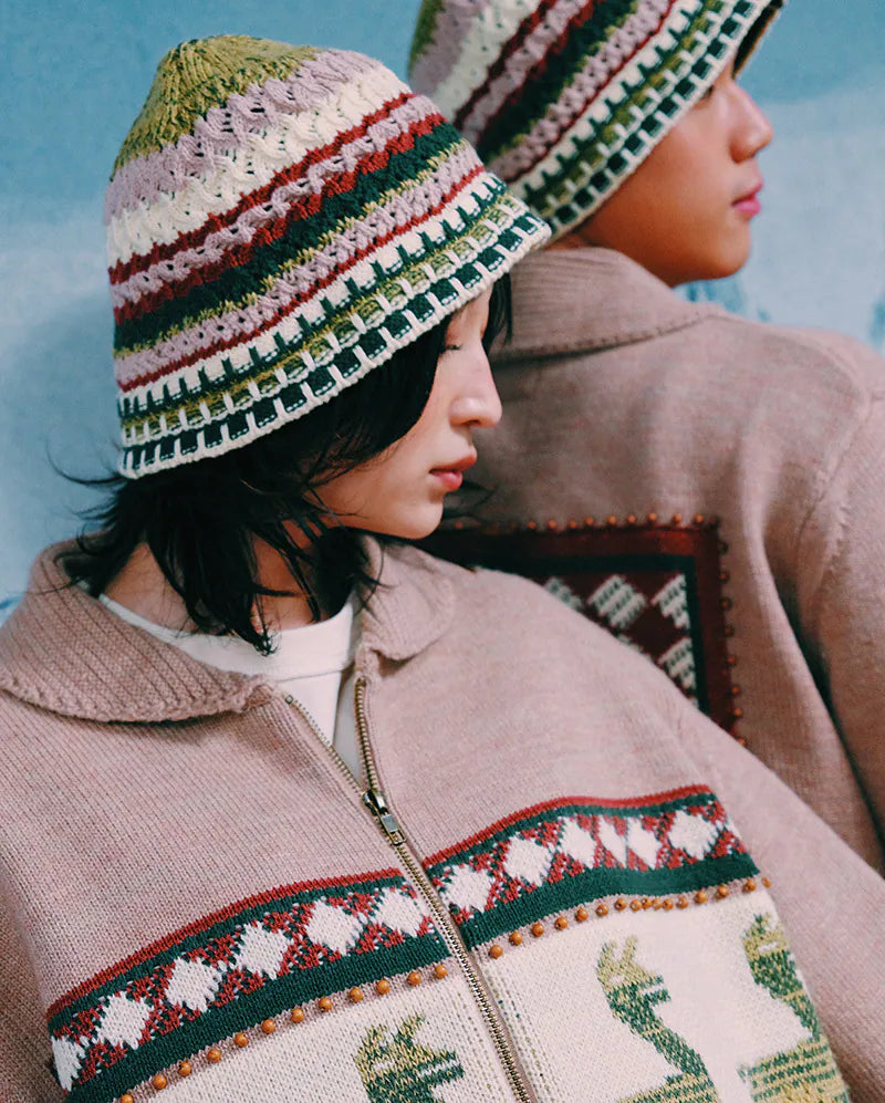 阿根廷色盤 森林 採集編織帽