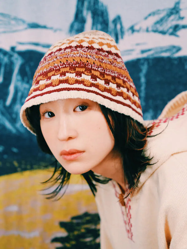 阿根廷色盤 古城 採集編織帽