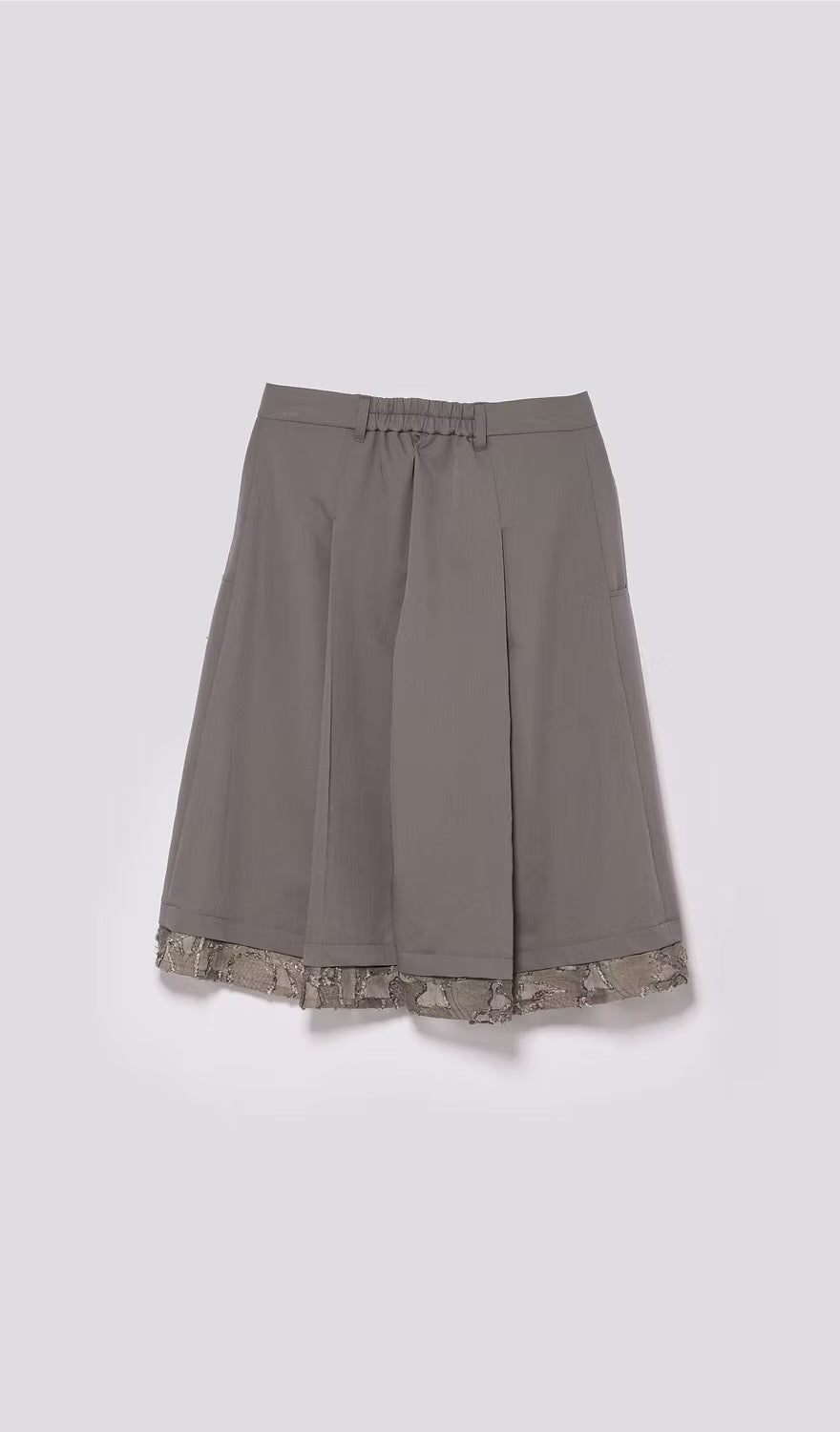 大活折拼接褲裙