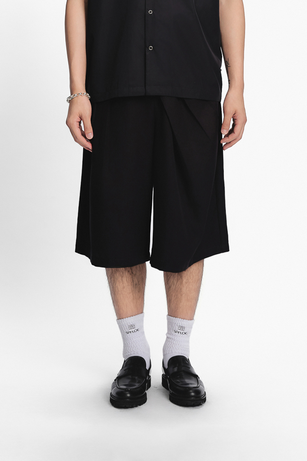 Pleated Shorts