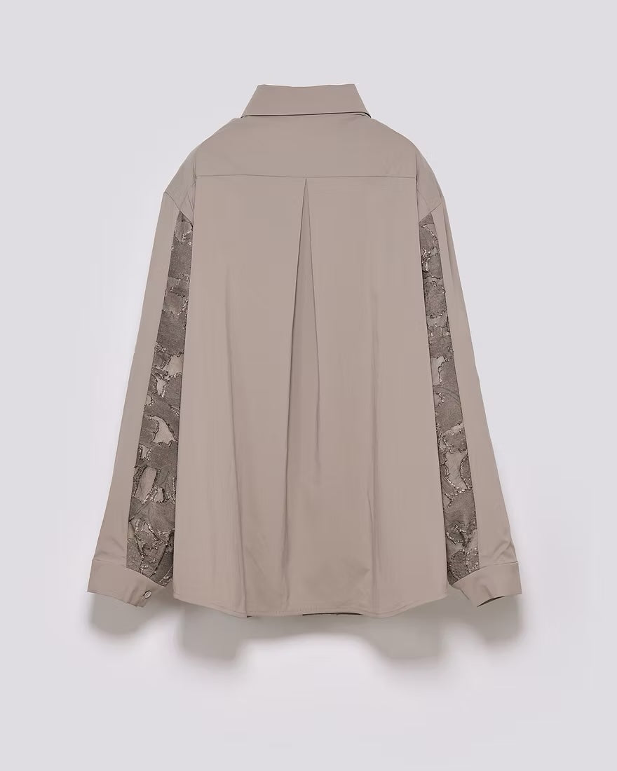 可拆式拼接領帶襯衫