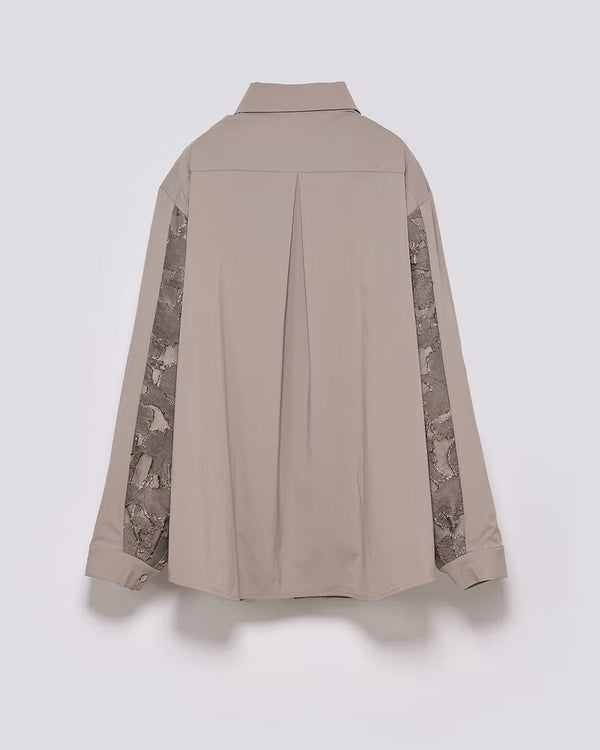 可拆式拼接領帶襯衫