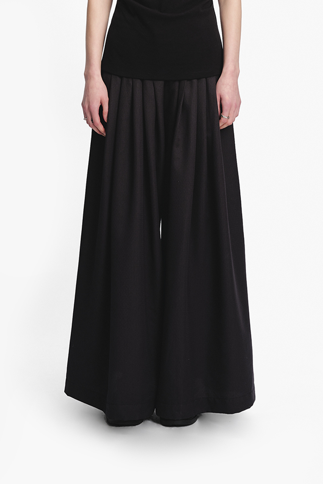 Pleated Wide-leg Pants