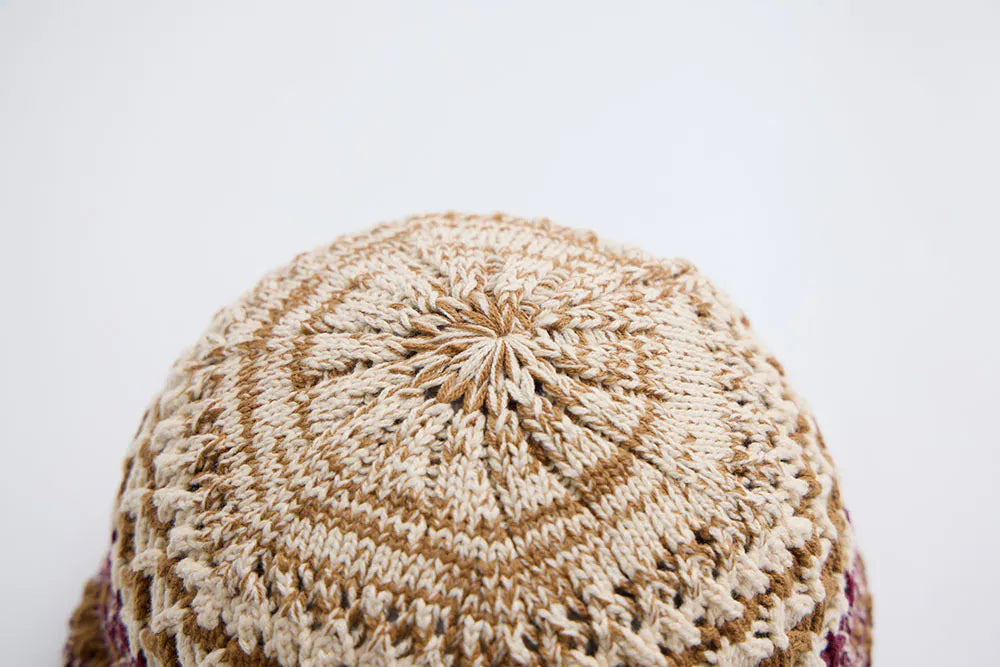 阿根廷色盤 古城 採集編織帽