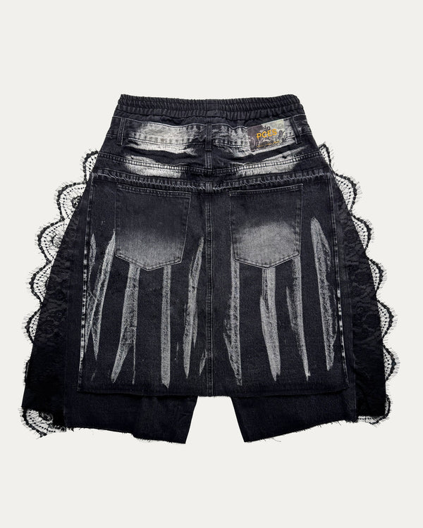 Layered Lace Jorts