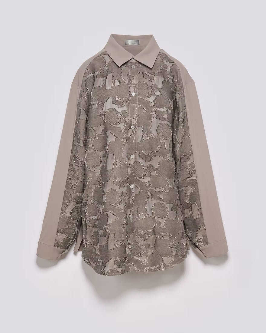 可拆式拼接領帶襯衫