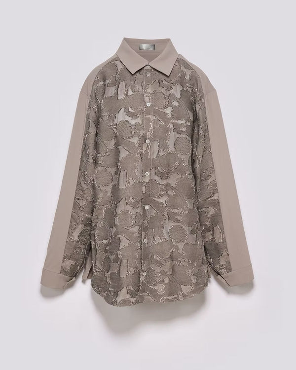 可拆式拼接領帶襯衫