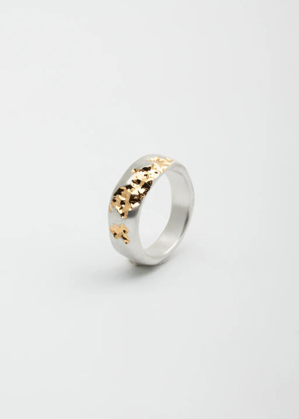 Goldfish ring White / Black