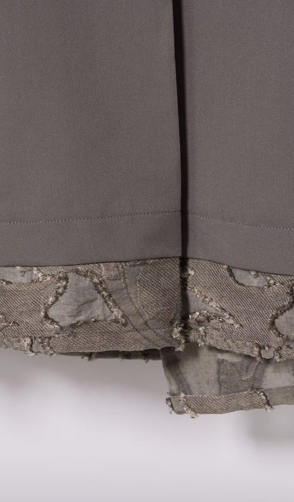 大活折拼接褲裙