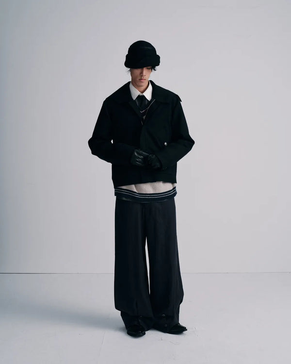 Devil-Collar Coach Jacket｜黑