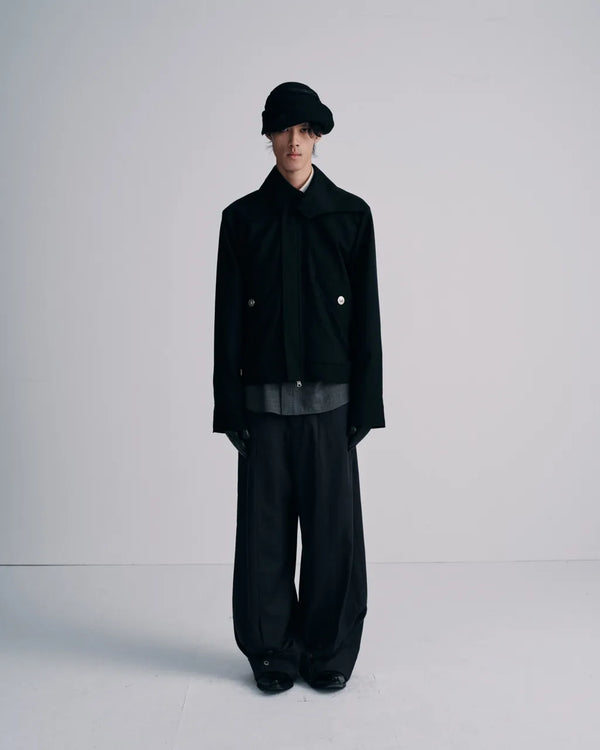 Devil-Collar Coach Jacket｜黑