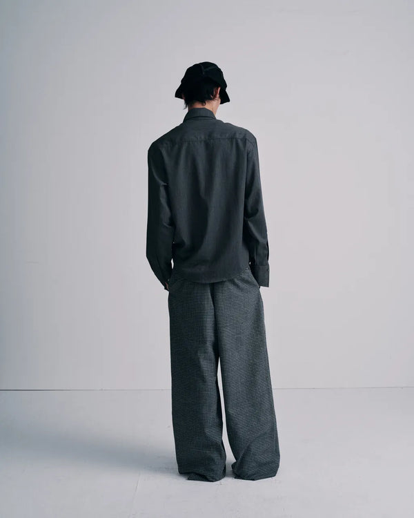 ASTER 3 TUCKS TROUSERS｜灰