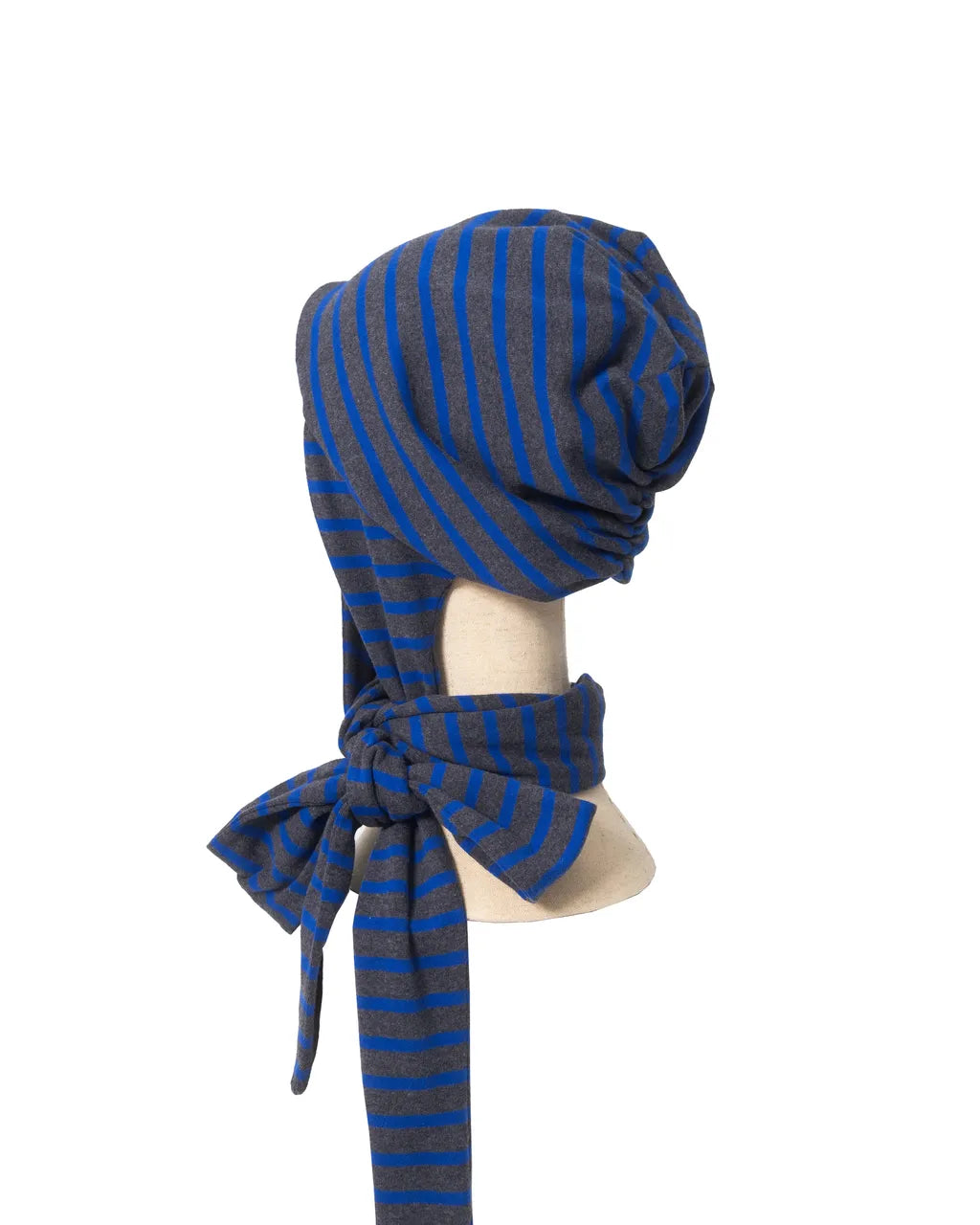 Blue-Gray Striped Cotton