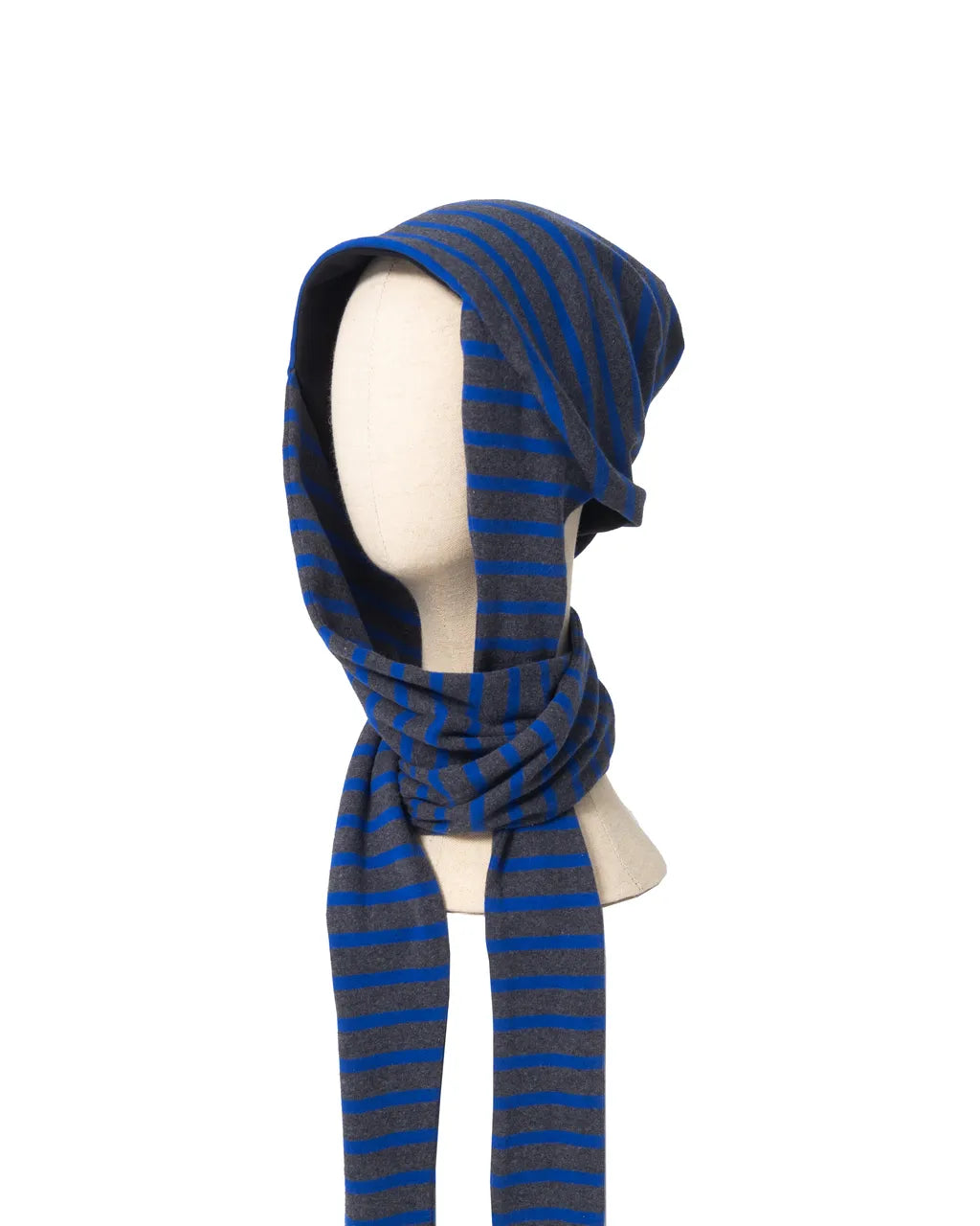 Blue-Gray Striped Cotton