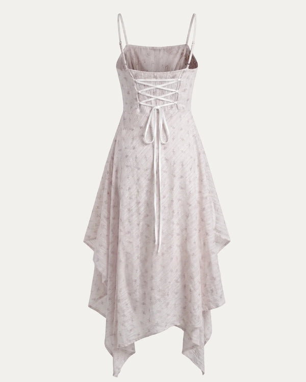 Cowl Neck Handkerchief Dress