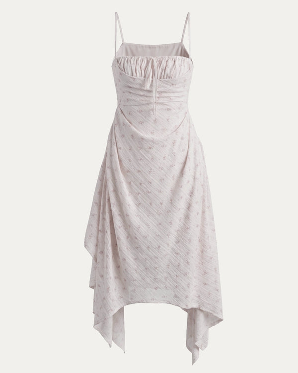 Cowl Neck Handkerchief Dress
