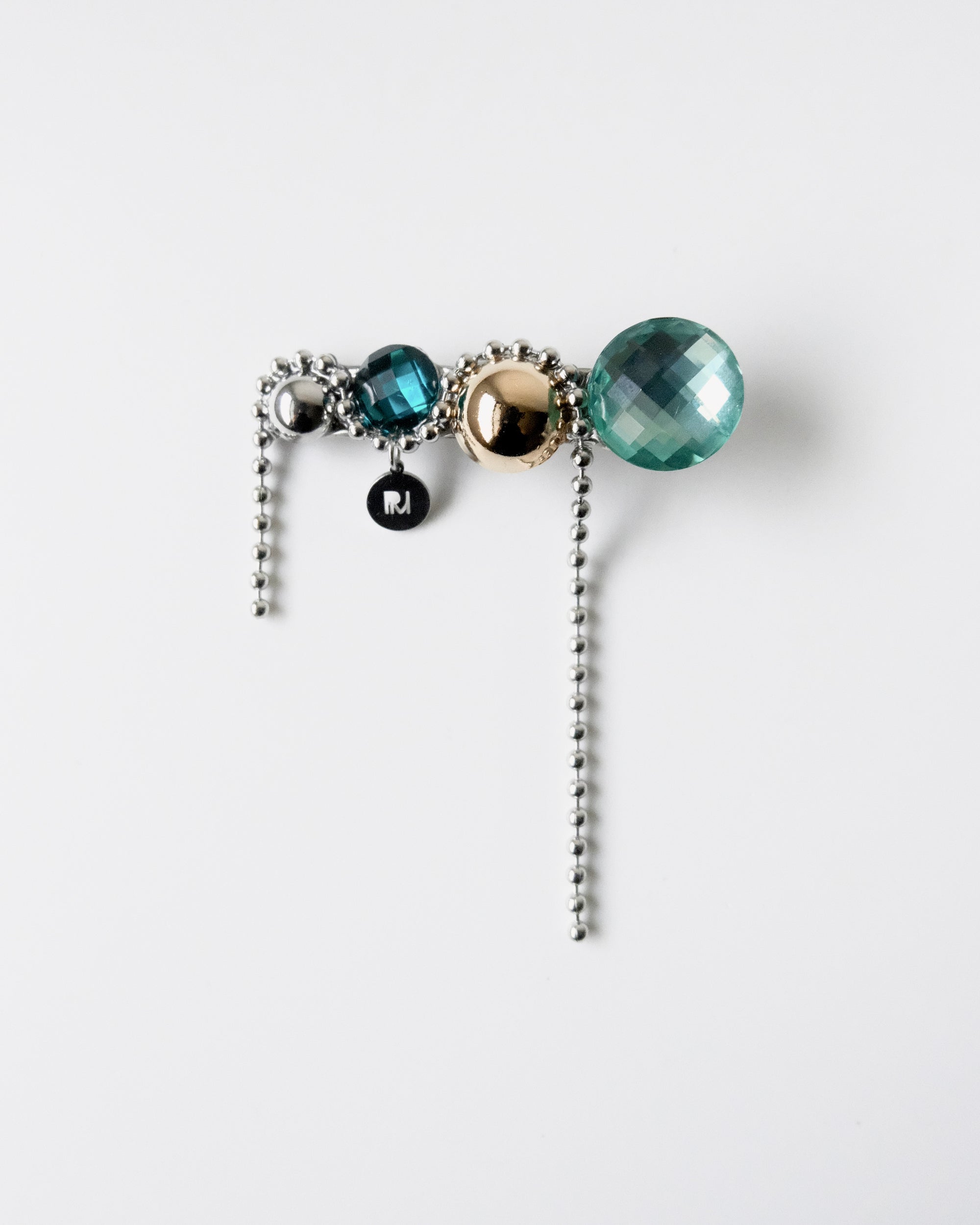 Hair clip wave｜blue