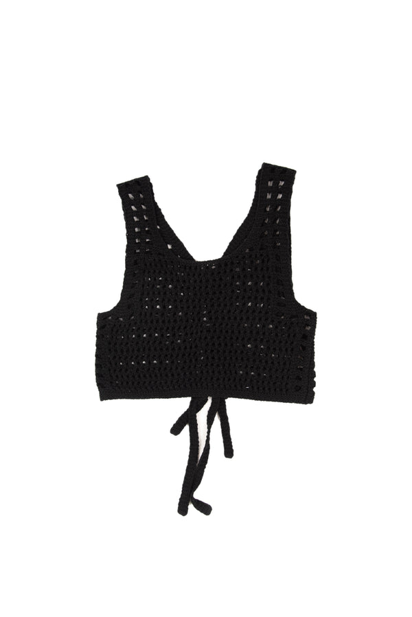 網綁帶背心