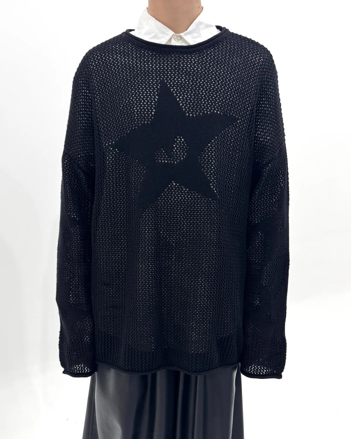 Star Sweater Black