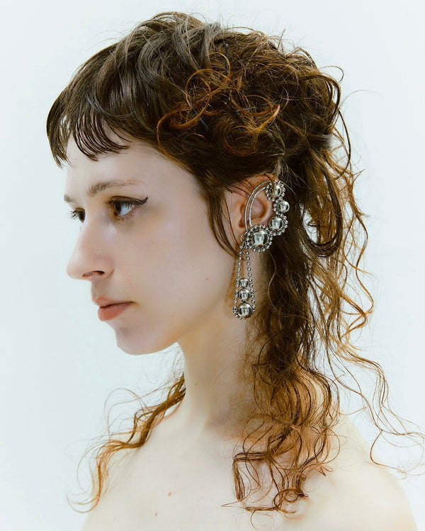AGG wave Ear Clip | sliver