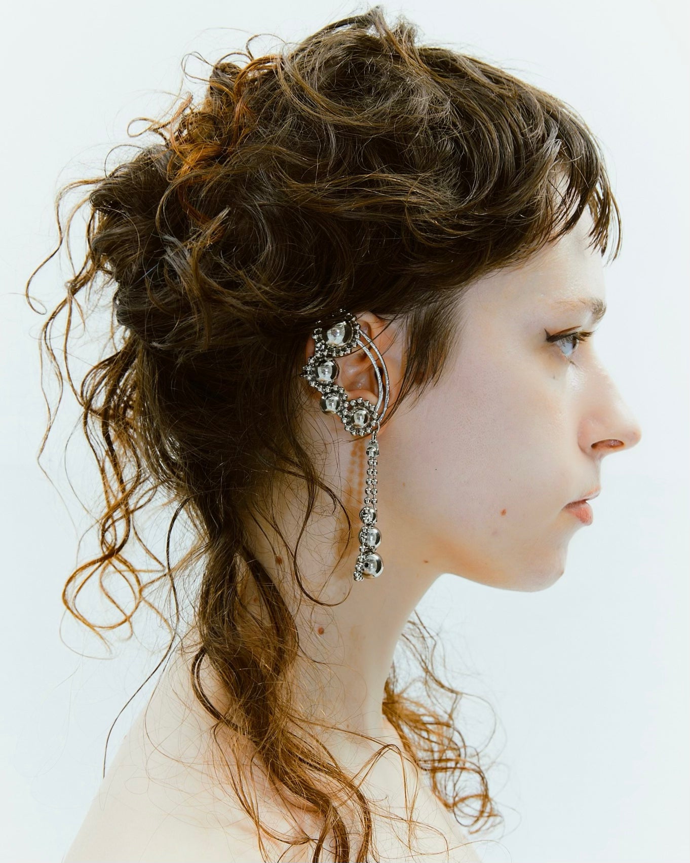 AGG wave Ear Clip | sliver
