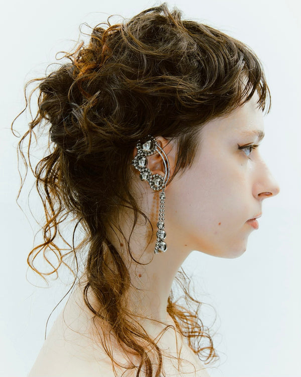 AGG wave Ear Clip | sliver