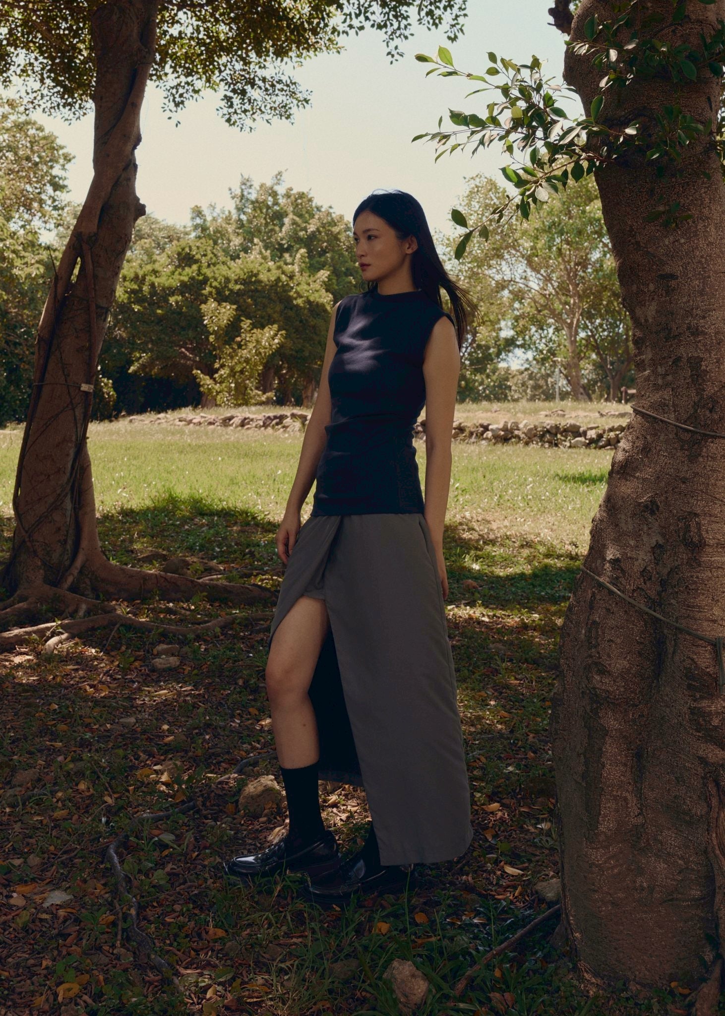 Logo Sleeveless Turtleneck