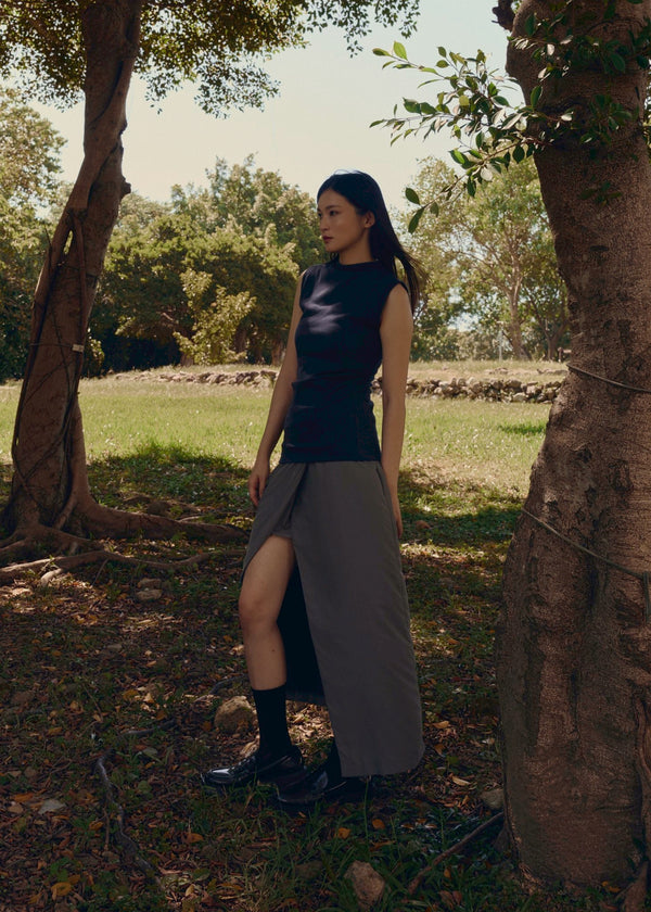 Logo Sleeveless Turtleneck