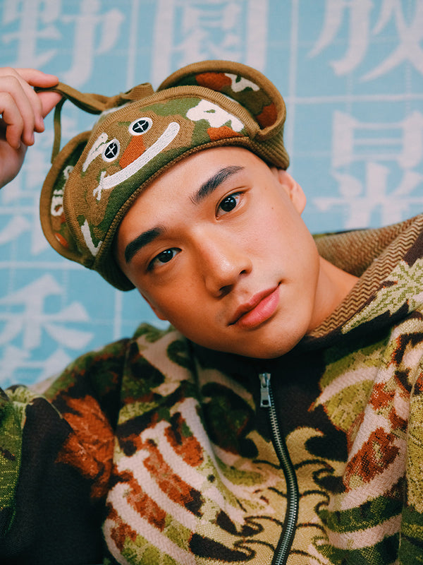 （D3C）化葉迷彩恐帽