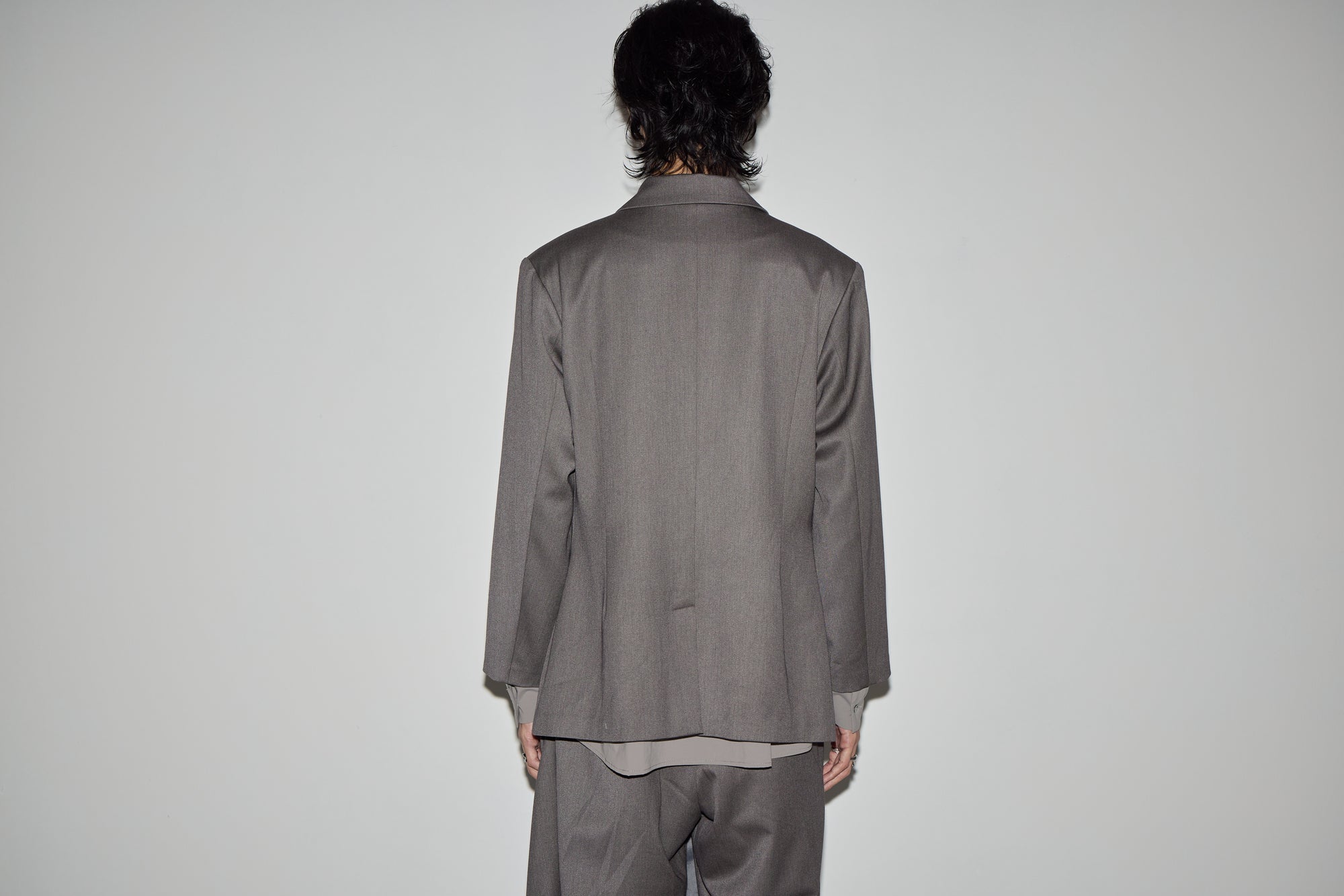 劍領雙排扣西裝外套｜灰